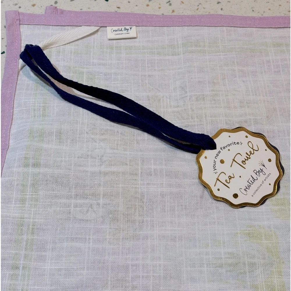 Moon Tiger Tea Towel by Artist Laura‎ Marr